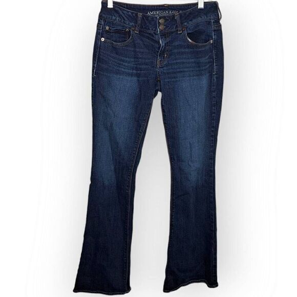 American Eagle Women's Low Rise Artist Flare Jeans size 4 - Picture 1 of 8